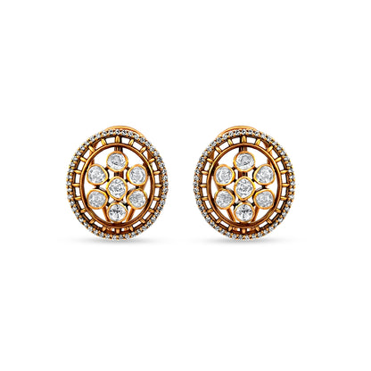 Anvika's Bold and Beautiful Heavy 925 Silver Kundan Earrings