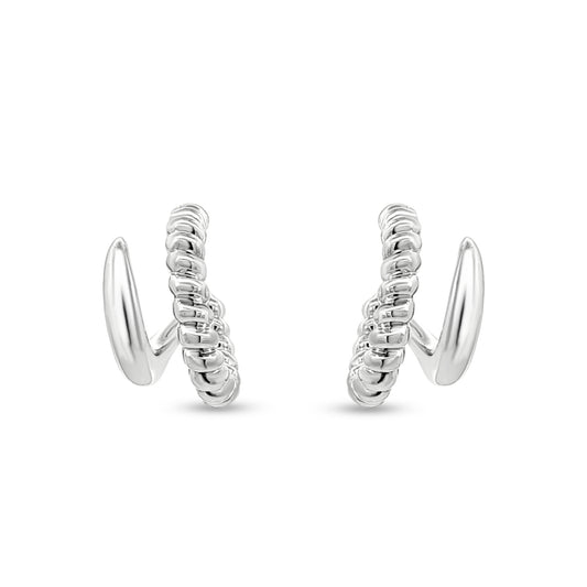 Yamini's Boho Tribal Silver Studs