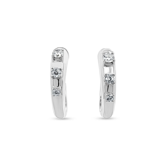 Tara's Boho Tribal Sterling Silver Zircon Studs