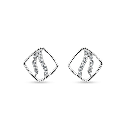 Kiara's Intricate Mini Silver Earrings