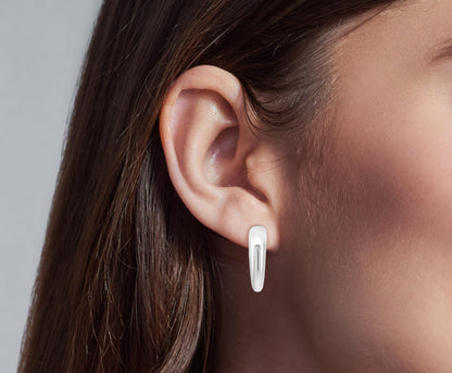 Nisha's Chunky Mini Silver Hoops