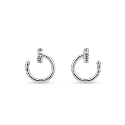 Nina's Mini Sterling Silver Huggies