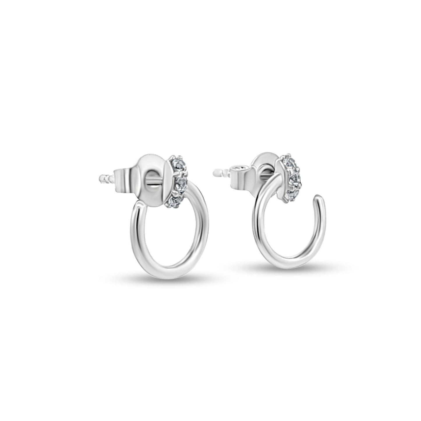 Nina's Mini Sterling Silver Huggies