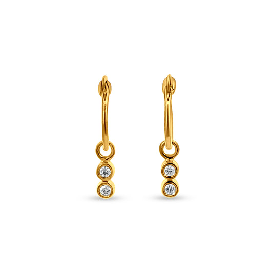 Cute Mini Sterling Silver Hoop Earrings