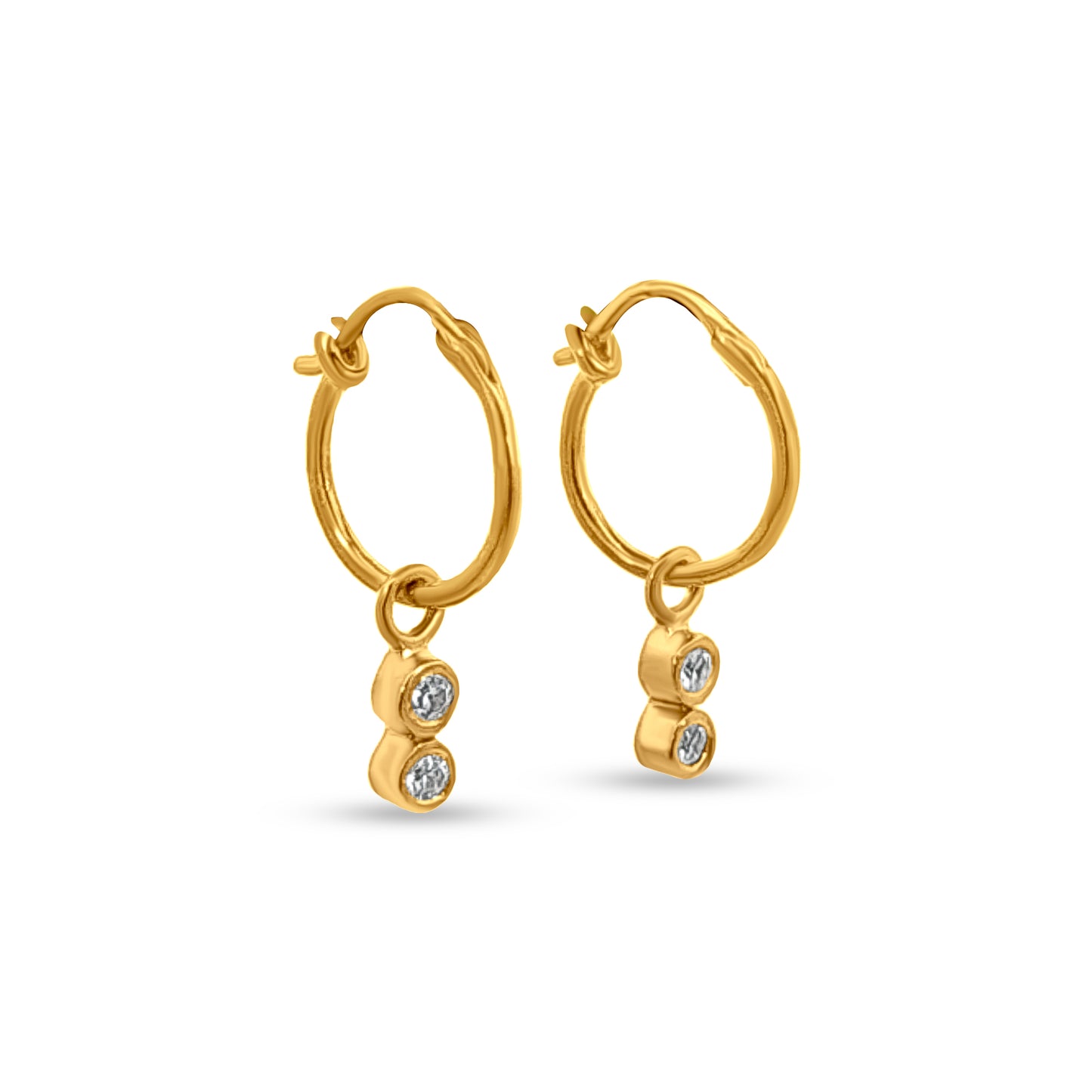 Cute Mini Sterling Silver Hoop Earrings