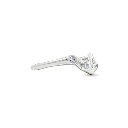 Aadhya Charm: Intricate Design Unique Silver Ring