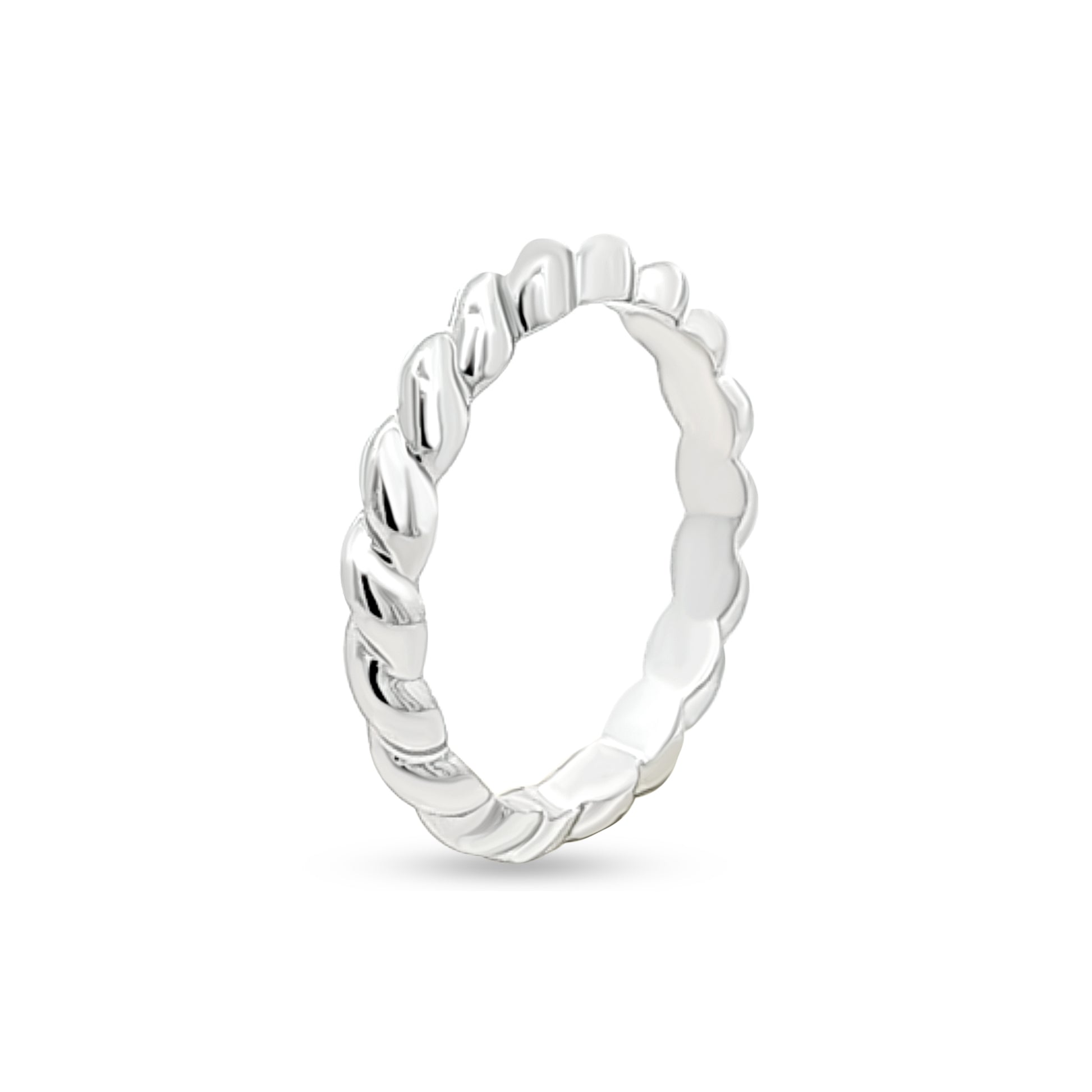 Sterling Silver Swirl Band Ring