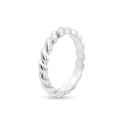 Sterling Silver Swirl Band Ring