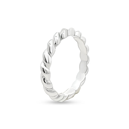 Sterling Silver Swirl Band Ring