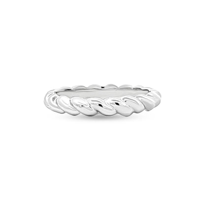 Sterling Silver Swirl Band Ring