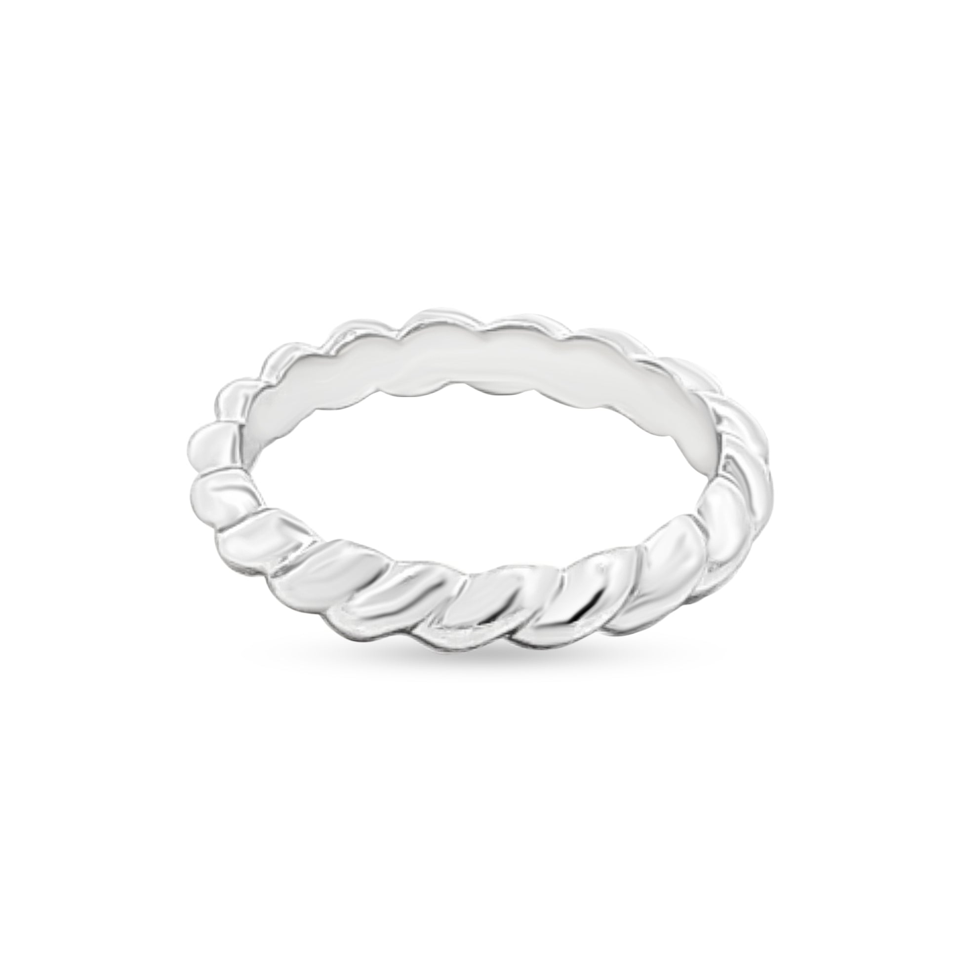 Sterling Silver Swirl Band Ring