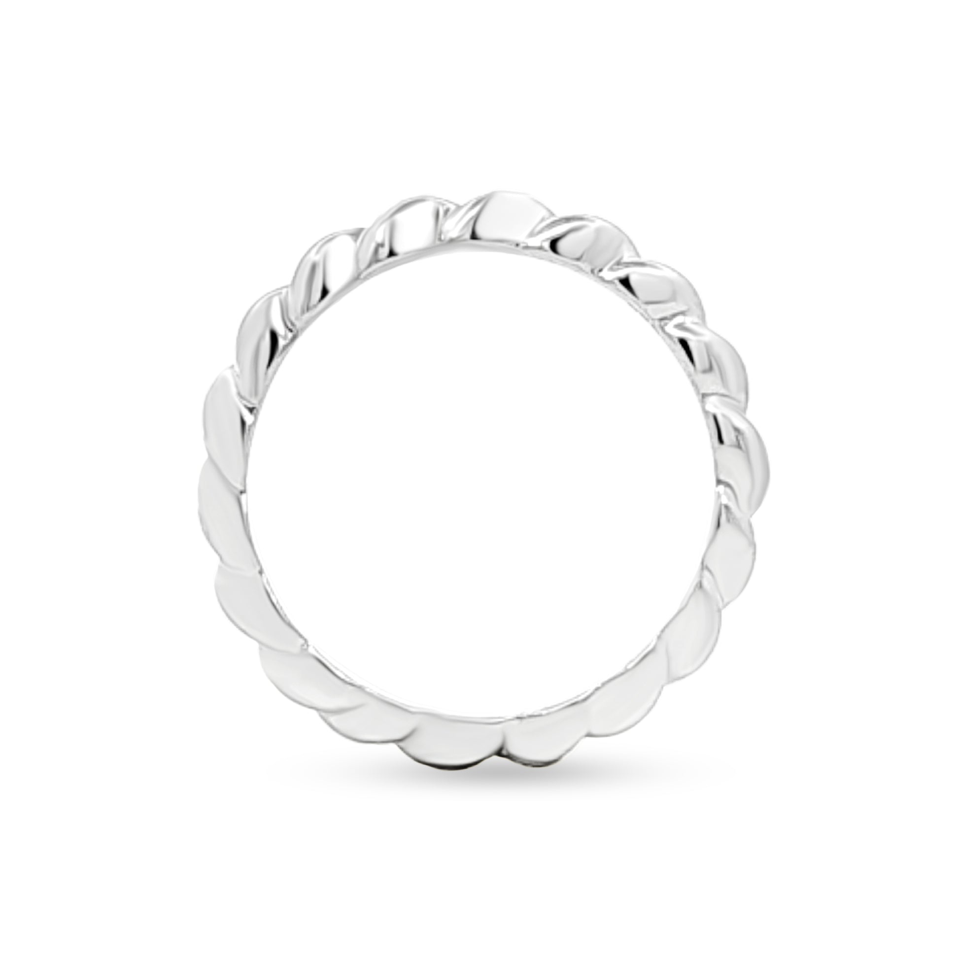 Sterling Silver Swirl Band Ring