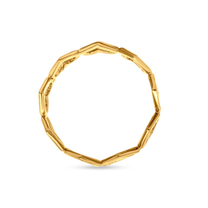 Priya Love: Gold Heart Skinny Ring with Interconnected Hearts