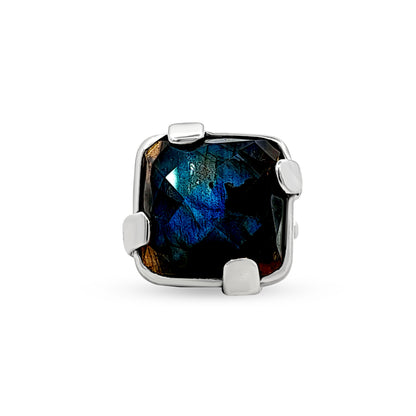 Jiyara: Unique Cushion-Shaped Stone Adjustable Ring