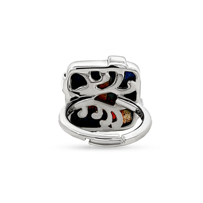 Jiyara: Unique Cushion-Shaped Stone Adjustable Ring