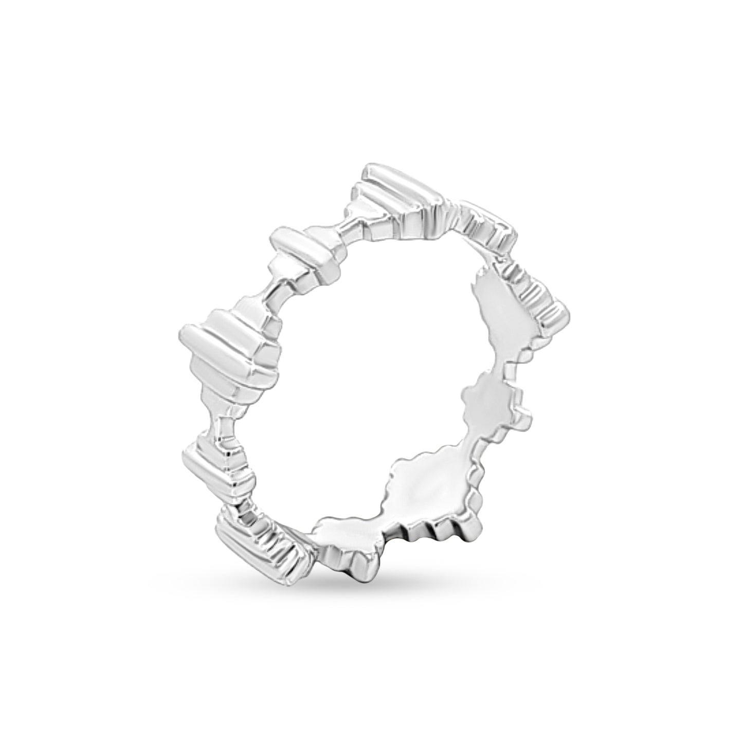 Unique Pattern Sterling Silver Ring