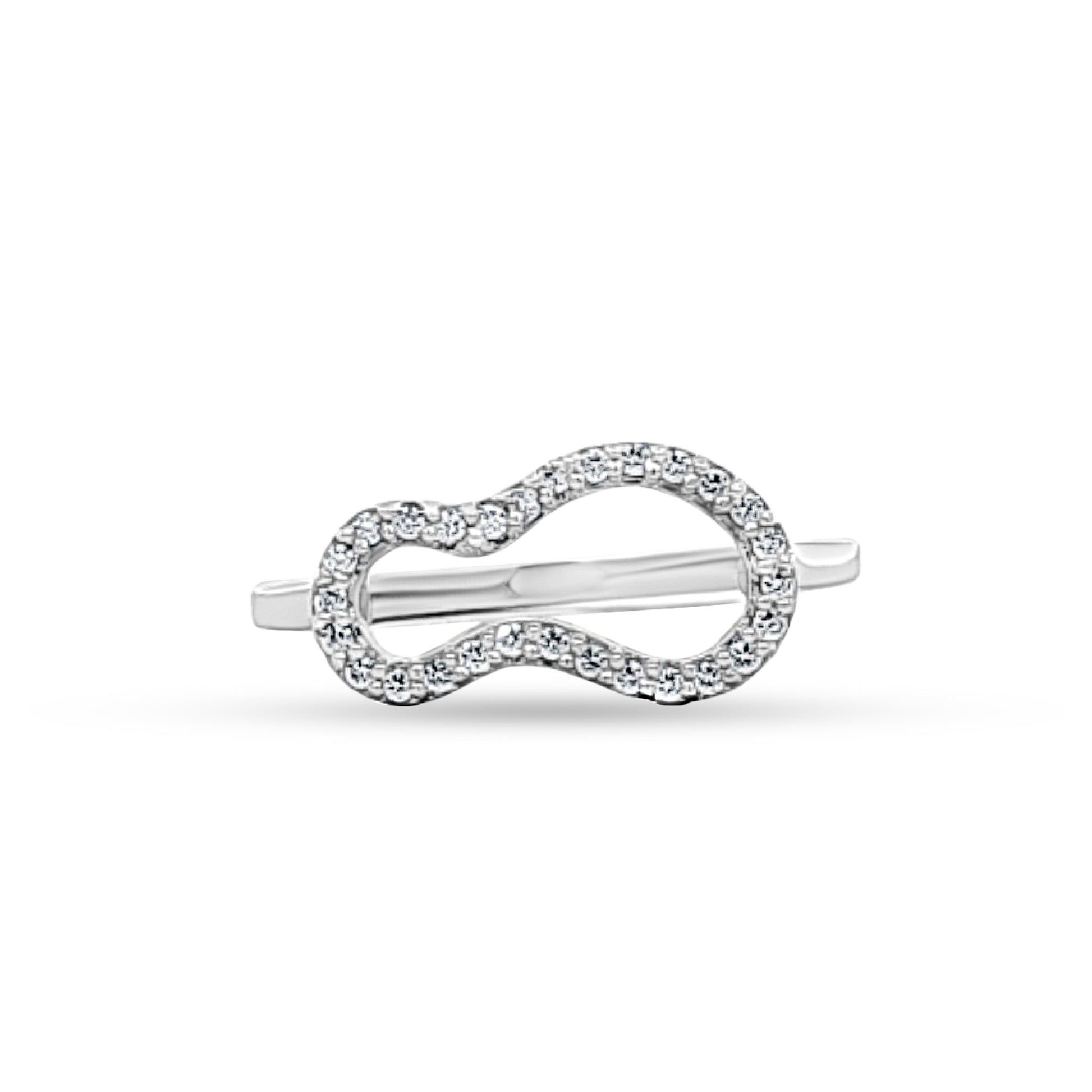 Intricate Modern Design Sterling Silver Fashion Ring