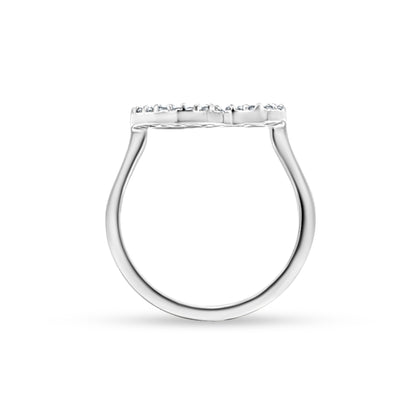 Intricate Modern Design Sterling Silver Fashion Ring