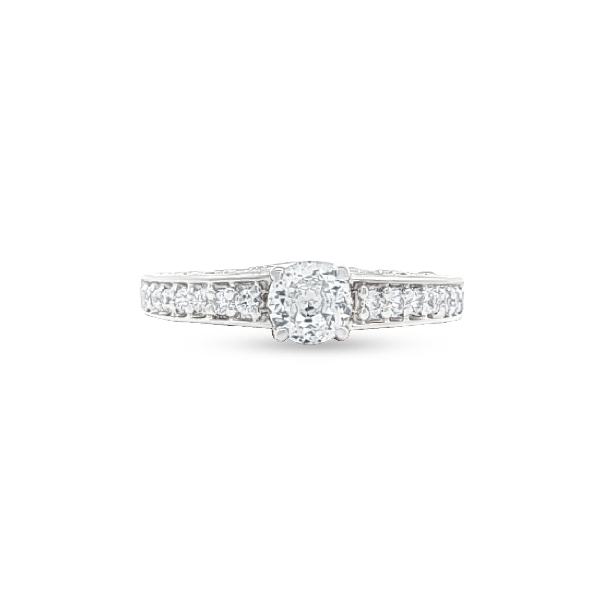 Beautiful Sterling Silver Wedding & Engagement Ring