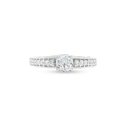 Beautiful Sterling Silver Wedding & Engagement Ring