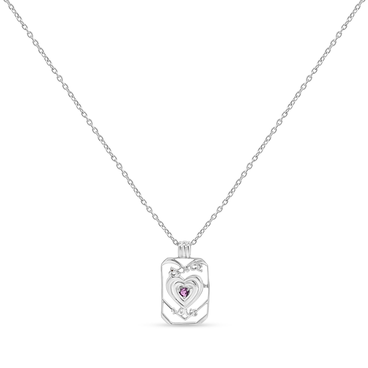 Aaradhya's  Charm: Sterling Silver Heart Pendant