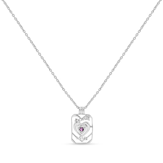 Aaradhya's  Charm: Sterling Silver Heart Pendant