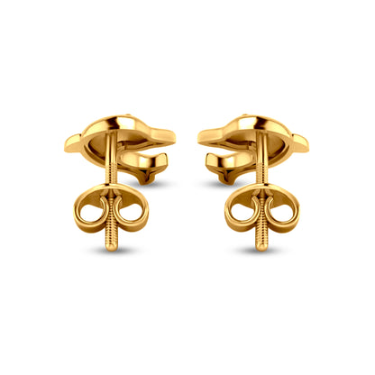 Suvarna Matsya: 22K Yellow Gold Dolphin Earrings