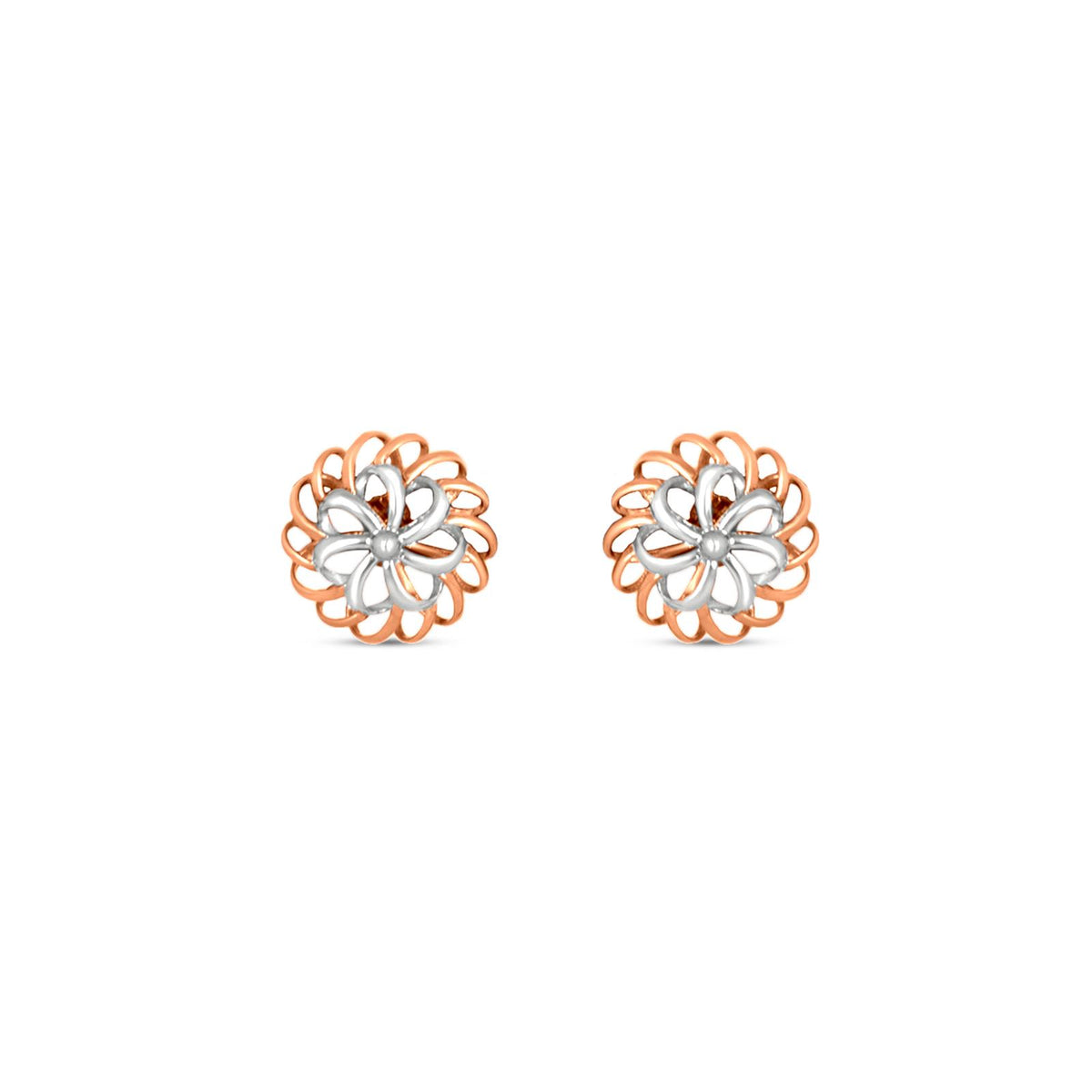 Fleur Tops In 14K Rose Gold