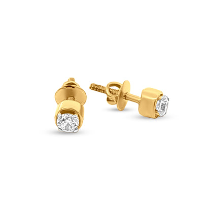 Amara: 18k Yellow Gold Small Studs