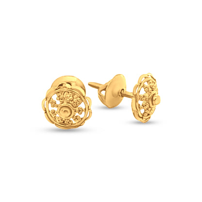 Alankrit 22k round Yellow Gold Tradional Tops