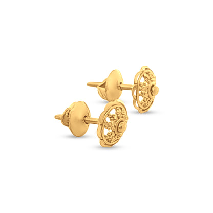 Alankrit 22k round Yellow Gold Tradional Tops
