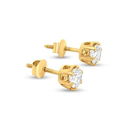Aanya 22k Yellow Gold Single Stone Daily Wear Studs