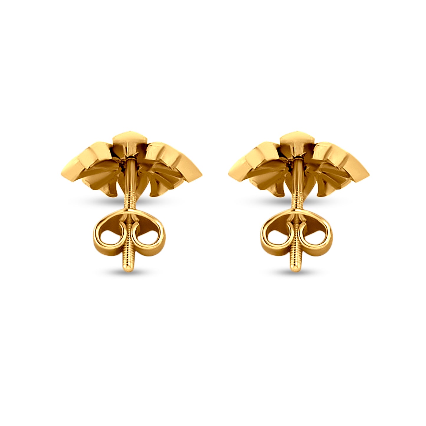 Alankara: 22K Yellow Gold Designer Studs