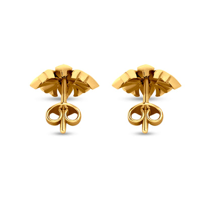 Alankara: 22K Yellow Gold Designer Studs