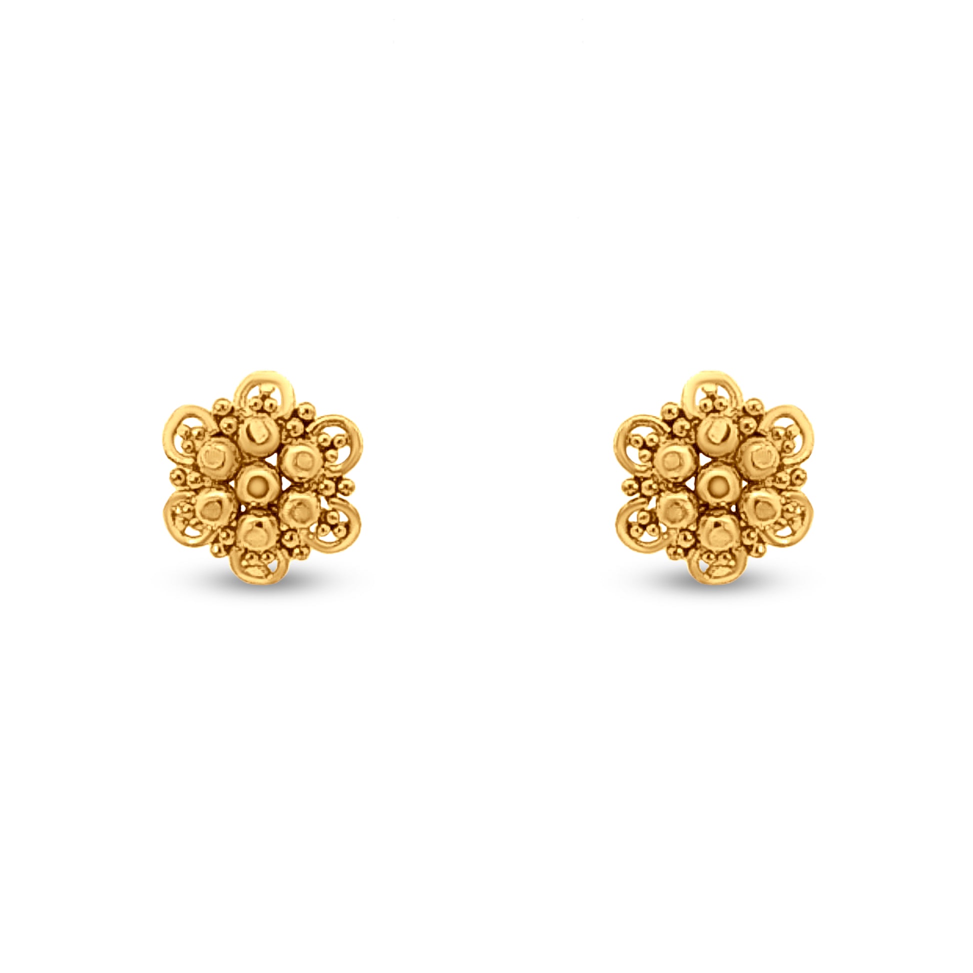 Minimalist 22k Gold Floral Tops