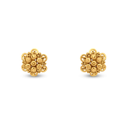Minimalist 22k Gold Floral Tops