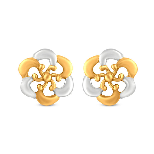 22k Gold 3D Wheel Studs: Yellow & White Elegance.