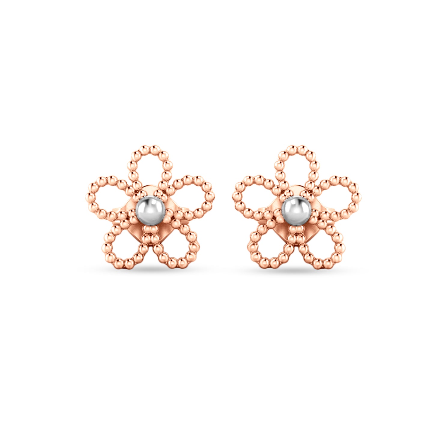 22K Rose Gold Studs
