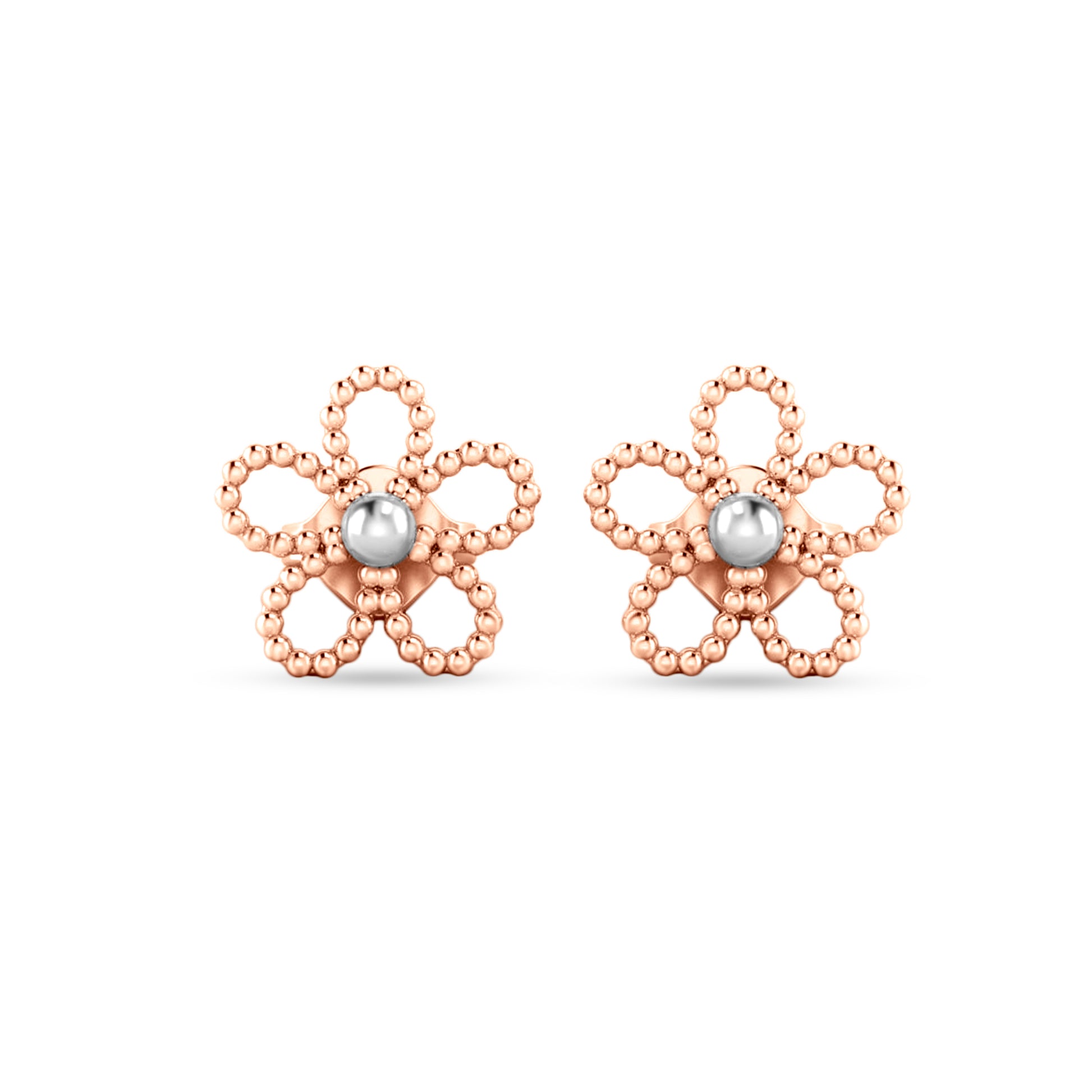 22K Rose Gold Studs