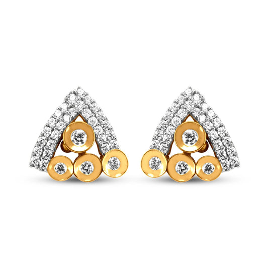 22k Gold Geometrical Tops: Elegance for Women & Girls